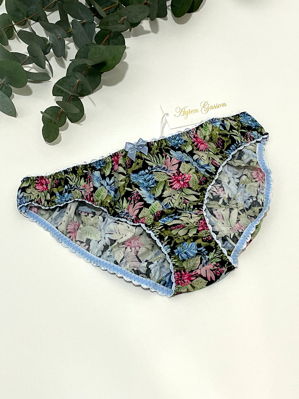 Fleur Blue Cotton Knicker