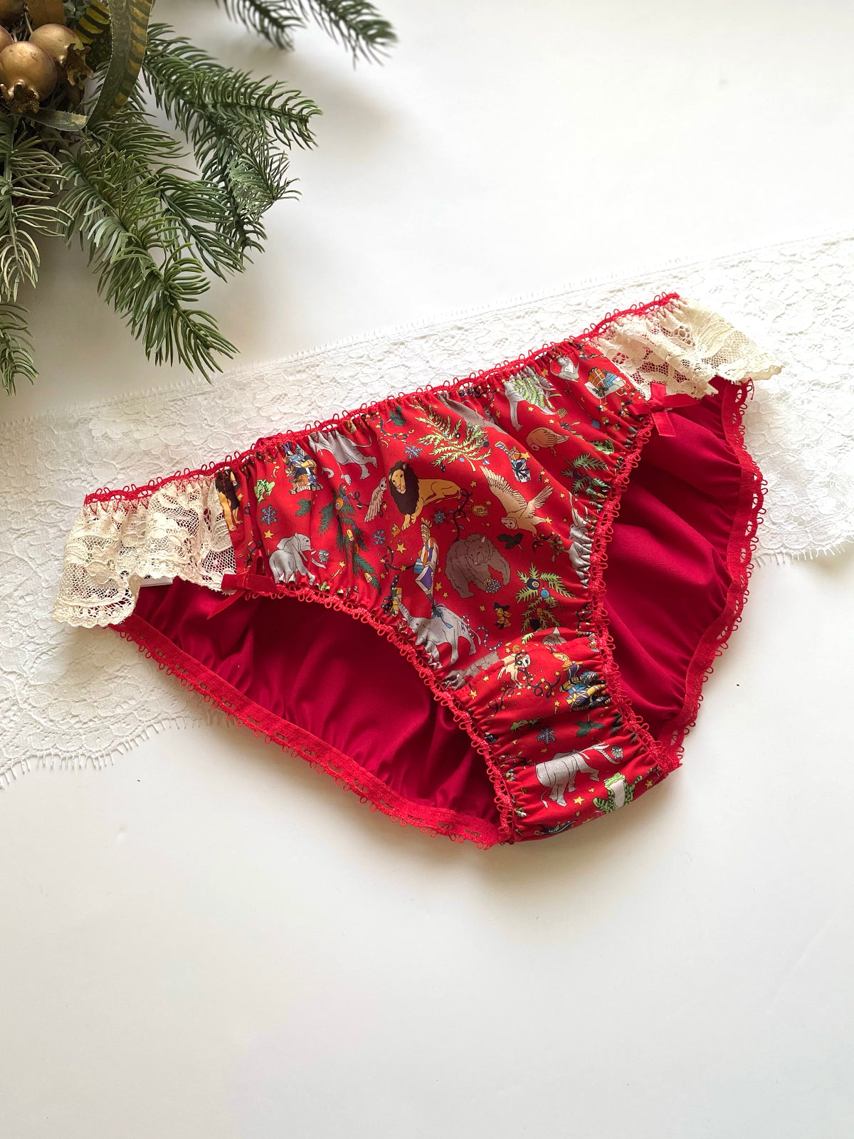 Joy Christmas Liberty Cotton Knicker