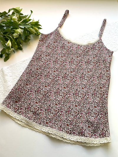 Liberty Floral Pink Silk Camisole