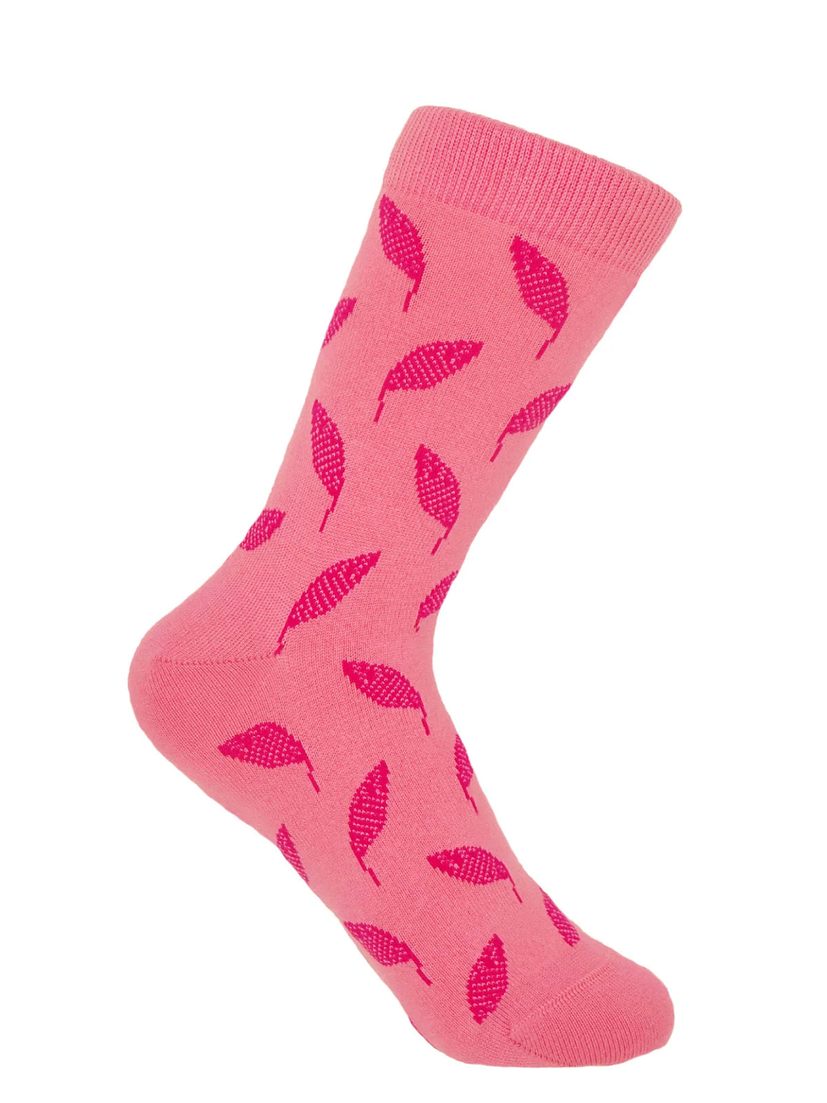 Peper Harow Leaf Pink Socks