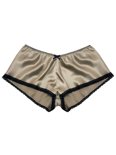 Zoe Bronze Silk French Knicker