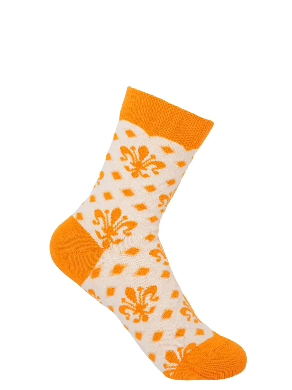 Peper Harow Fleur De Lis Cream Socks