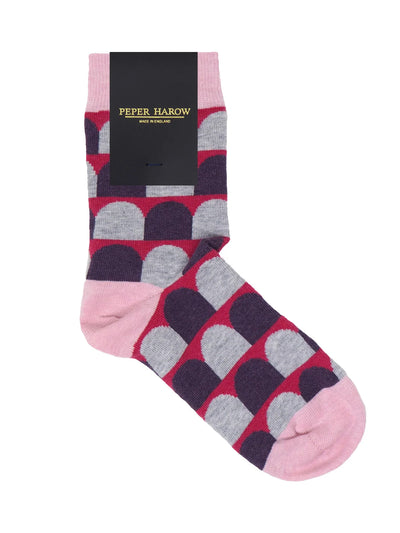 Peper Harow Ouse Pink Socks